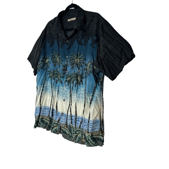 Batik‎ Bay Shirt Large XL Hawaiian Rayon Short Sleeve Button Up Vacations Cruise - Picture 7 of 8